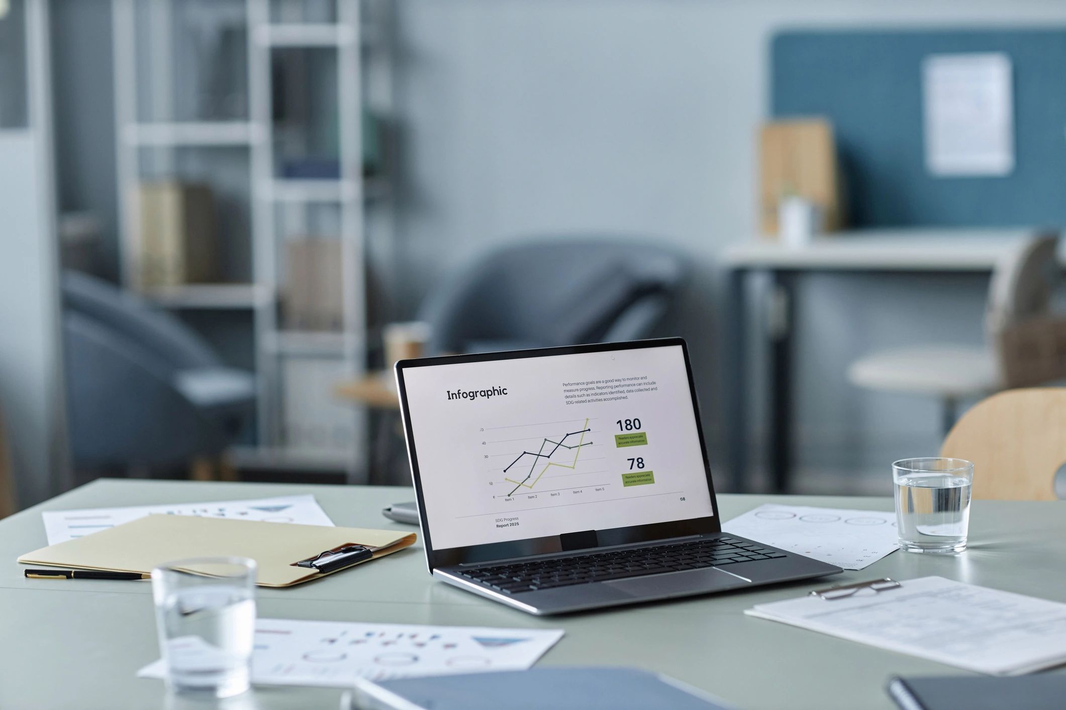 Analytics dashboard on a laptop representing data-driven marketing